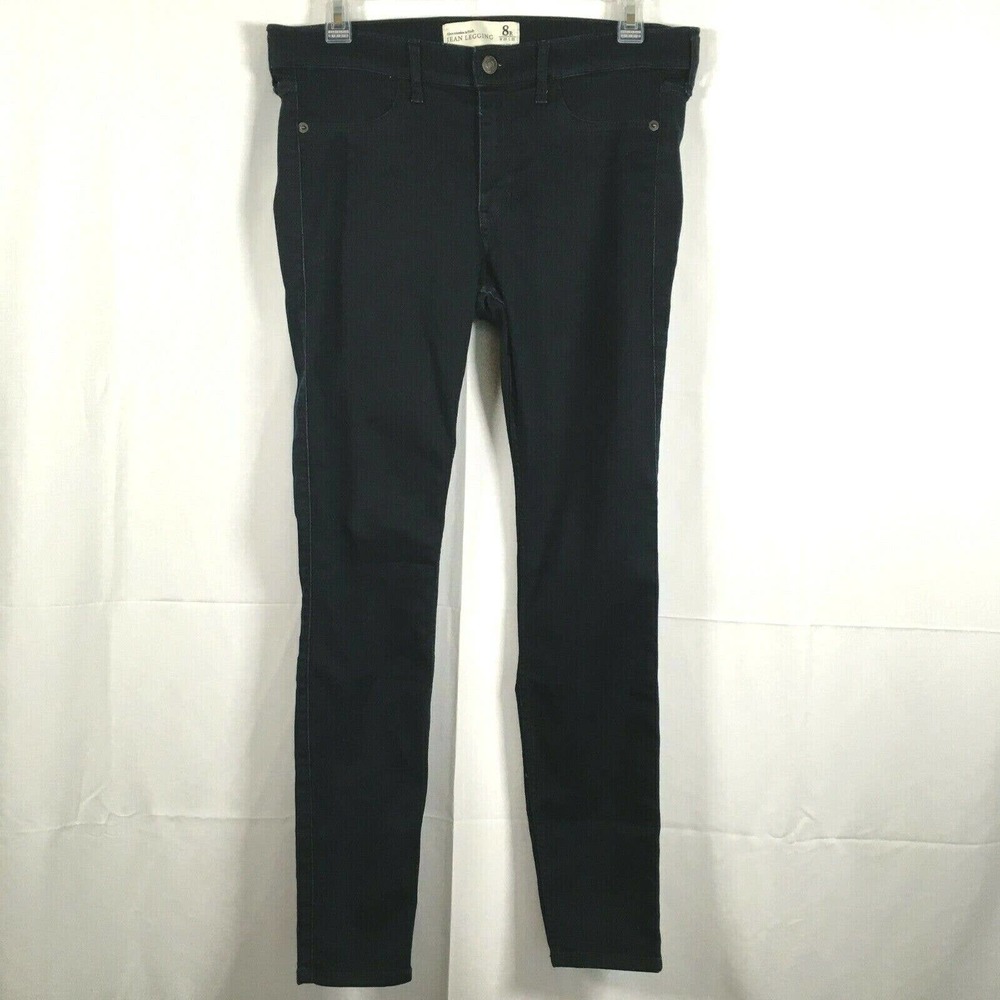 Abercrombie & Fitch‎ Jean Leggings Womens Sz 8R Dark Blue Stretch Skinny